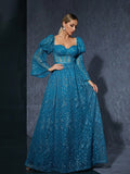 Bubble plus Bell Sleeve Dress Evening Party Super Fairy Embroidered Niche Evening Dress