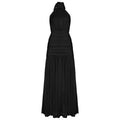 Vacation Dress Mesh Sexy Sheath Women Halter Sleeveless Elegant Elegant Dress