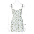 Autumn Winter Small Floral Cami Dress Women Clothing